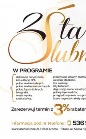 5 kwietnia 2014r. - Prestiżowe Targi Ślubne w Aroma Stone