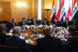 [VIDEO] O gospodarce o pomocy humanitarnej premier Beata Szydło z prezydentem Iraku