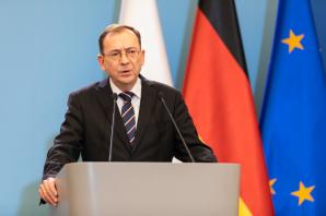 [VIDEO] Spotkanie ministrów spraw wewnętrznych Polski i Niemiec. Głównym tematem rozmów była aktualna sytuacja na granicy polsko-białoruskiej