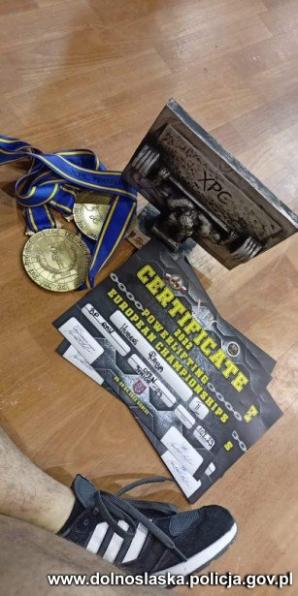 [VIDEO] Policjant strzelińskiej jednostki na podium European Championship 2022