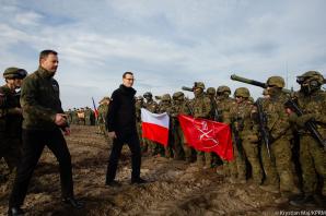 [VIDEO] Premier Mateusz Morawiecki na manewrach wojskowych Puma-22: nasza solidarność będzie stanowiła coraz większy czynnik odstraszania