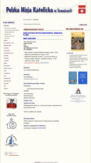 Słowo na niedzielę 1 października z kościoła polskiego w szwajcarskiej Bazylei