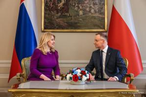 Na zaproszenie Prezydenta RP Andrzeja Dudy wizytę w Polsce złożyła wczoraj Prezydent Republiki Słowackiej Zuzana Čaputová