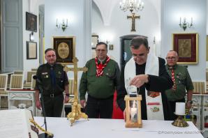 [VIDEO] Betlejemskie Światło Pokoju w Pałacu Prezydenckim