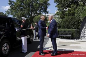 [VIDEO] Biały Dom. Rozmowy Prezydentów Polski i USA