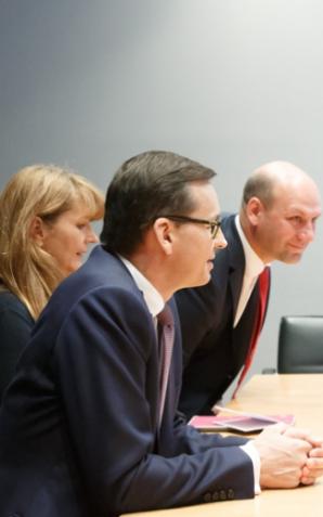 Spotkanie premiera Mateusza Morawieckiego z kanclerz Niemiec Angelą Merkel