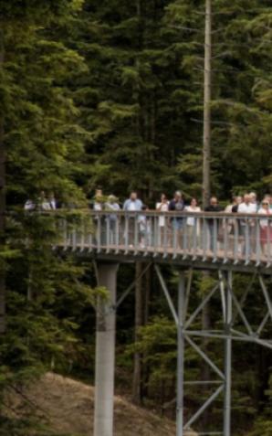 Spacer w koronach drzew - nowa atrakcja turystyczna w Ciężkowicach współfinansowana 17 mln zł z funduszy UE