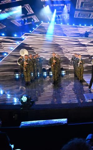 Orkiestra Reprezentacyjna Wojsk Obrony Terytorialnej z Radomia wystąpiła z Trubadurami.