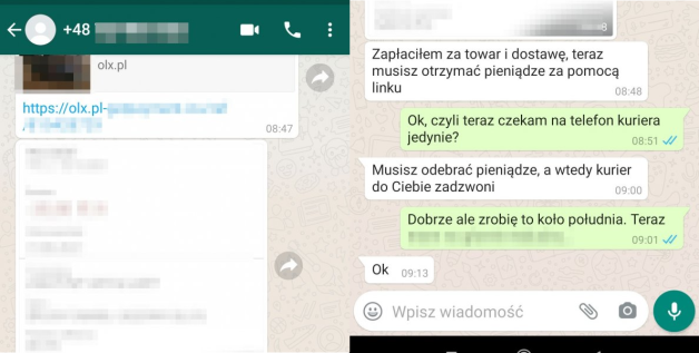 Metodę oszustwa przy wykorzystaniu fałszywego portalu olx odnotowano także w Powiecie Krakowskim