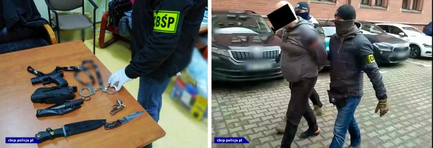 [VIDEO] 3 osoby podejrzane o brutalne i bezwzględne działanie. Podczas akcji policjanci zatrzymali także poszukiwanego ENA, który był ścigany przez niemiecki wymiar sprawiedliwości