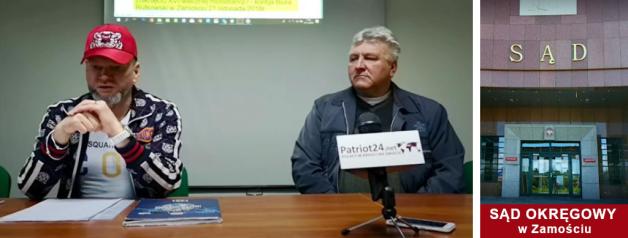 [VIDEO] RUTKOWSKI: Winni przestępstw urzędnicy domagają się dziś przed Sądem Okręgowym w Zamościu ukarania za „naruszenie dóbr osobistych” prawdomównego robotnika Wieslawa Księżuka!