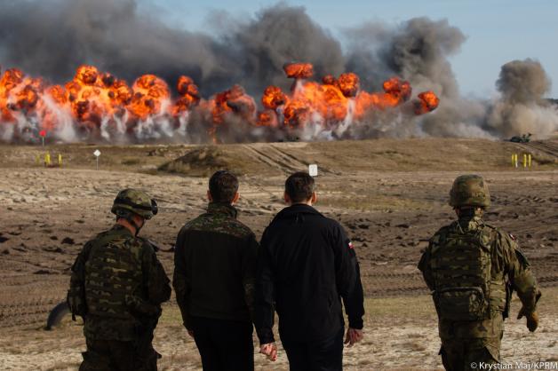 [VIDEO] Premier Mateusz Morawiecki na manewrach wojskowych Puma-22: nasza solidarność będzie stanowiła coraz większy czynnik odstraszania