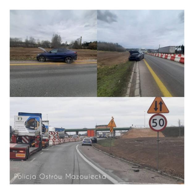 11 500 zł tyle łącznie grzywny otrzymał nietrzeźwy obywatel litwy, który  doprowadził do kolizji na s-8 w Ostrowi Mazowieckiej