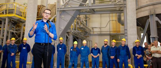  [WIDEO] Nie dla wyprzedaży, tak dla inwestycji. Premier Mateusz Morawiecki w Zakładach Chemicznych Siarkopol w Tarnobrzegu
