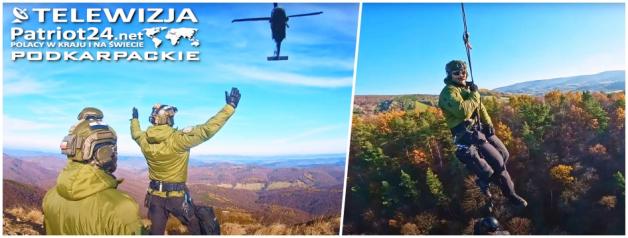 [VIDEO] Szkolenie śmigłowcowe WZD BiOSG w Bieszczadach